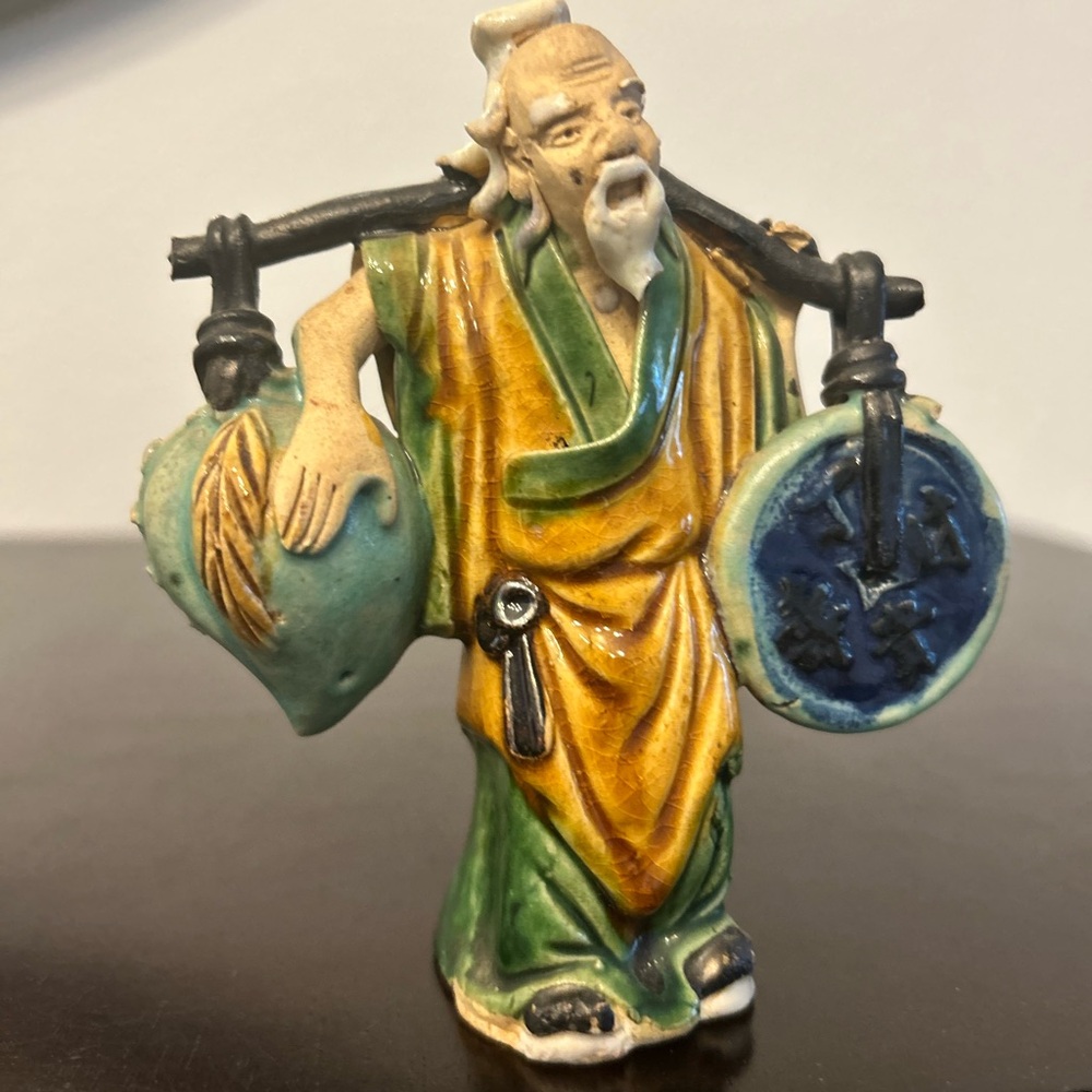Vintage 40’s Chinese Mudman Sculpture